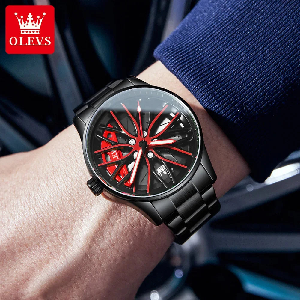 OLEVS Racing Wheel Watch