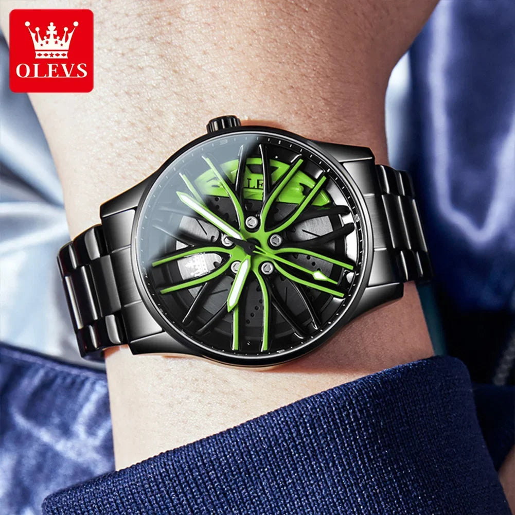 OLEVS Racing Wheel Watch