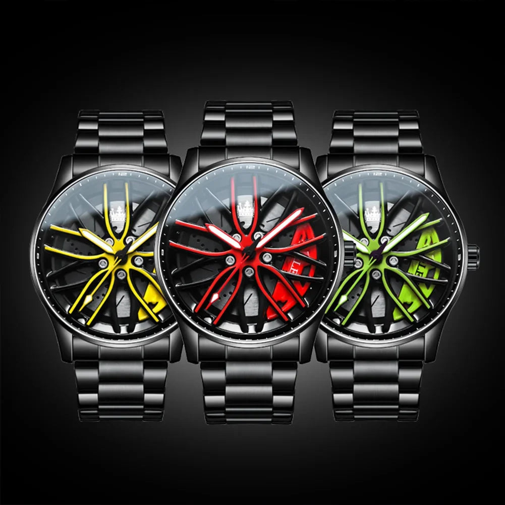 OLEVS Racing Wheel Watch