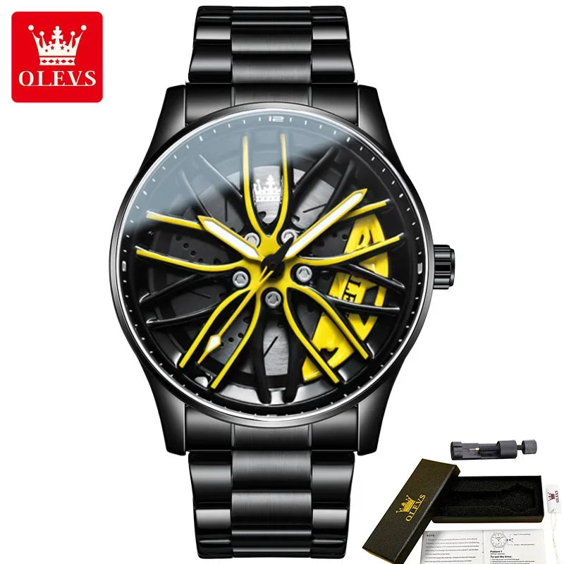 OLEVS Racing Wheel Watch