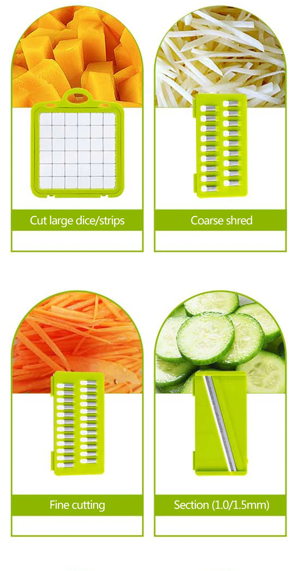 SlicePro™ – 7-in-1 Vegetable Cutter & Grater