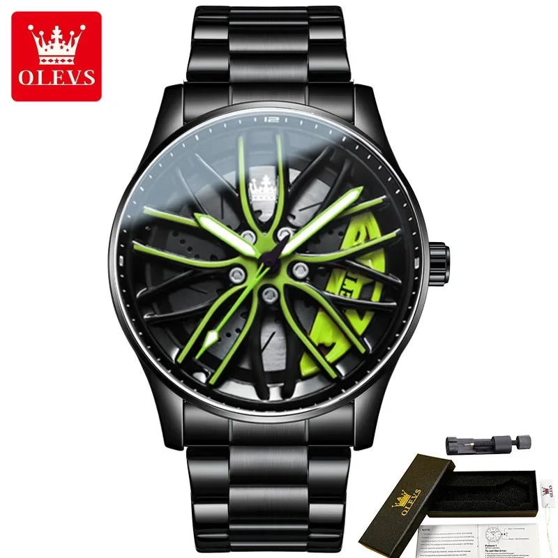 OLEVS Racing Wheel Watch