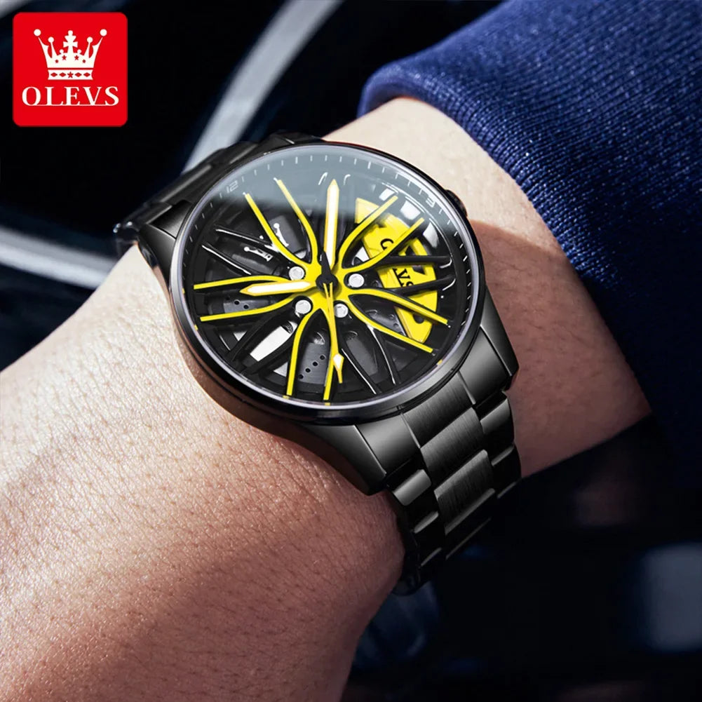 OLEVS Racing Wheel Watch
