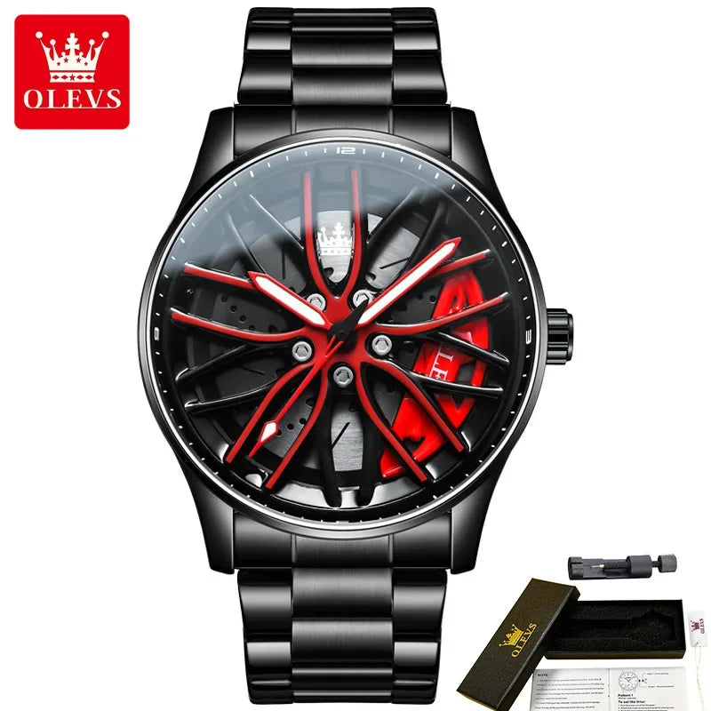 OLEVS Racing Wheel Watch