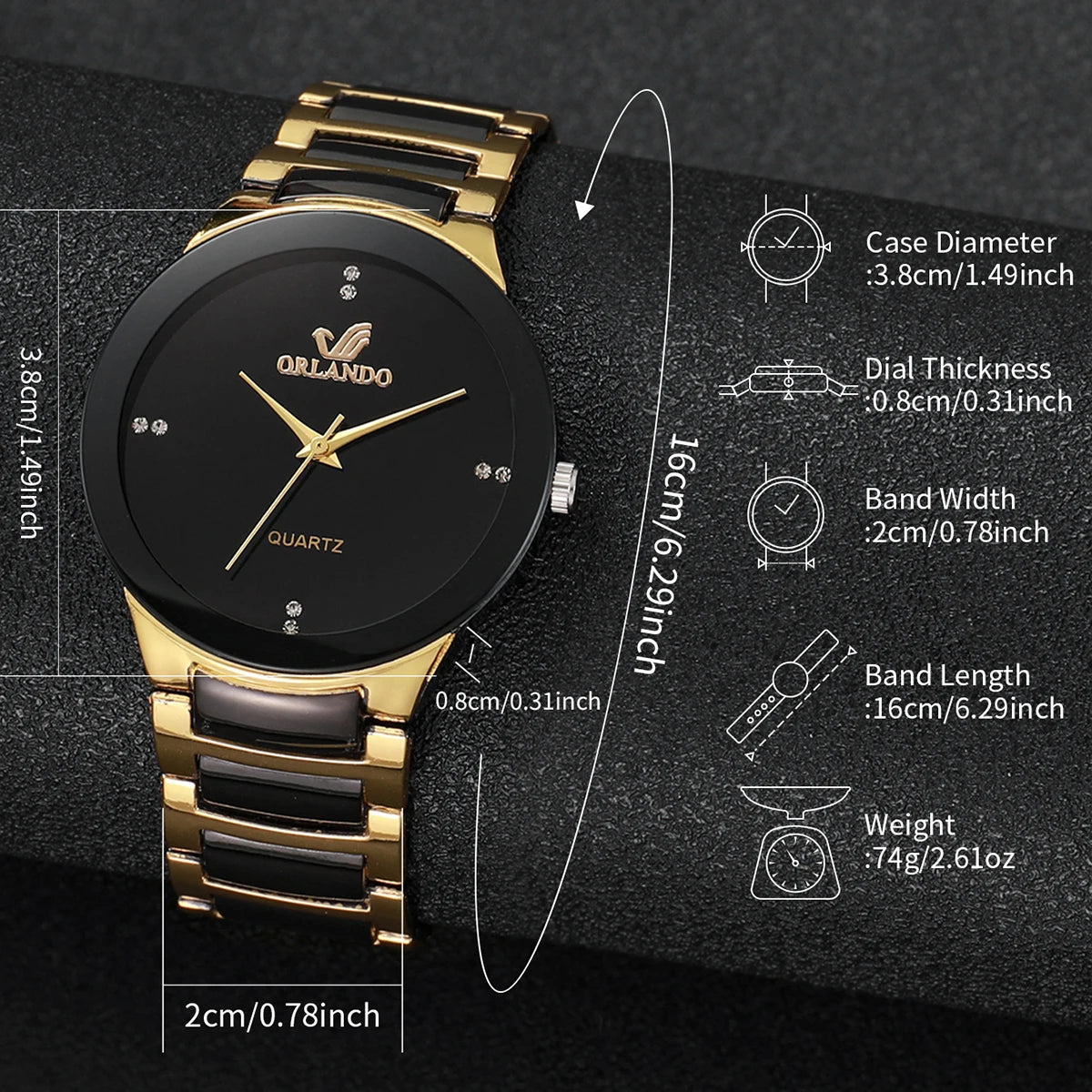 Business Style 3PCS Watch Set – Classic Elegance